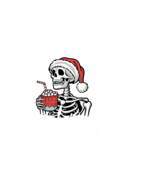 dead-inside-but-its-christmas-black-BG minta sötétkék pólón