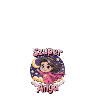 SZUPER ANYA 2 minta fehér pólón