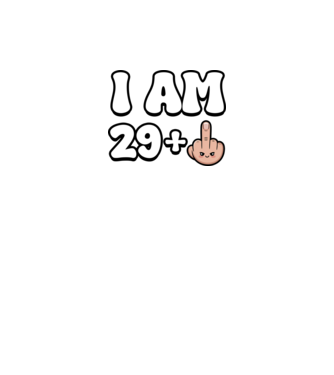 I am 29+1 minta fehér pólón