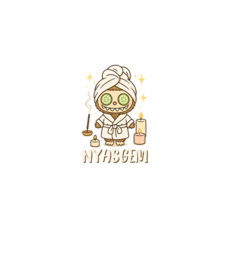Nyasgem minta fekete pólón