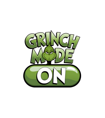 Grinch mode ON minta fehér pólón