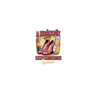 A királynők szeptemberben születtek minta fehér/piros pólón
