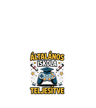 Általános iskola teljesítve minta fehér pólón