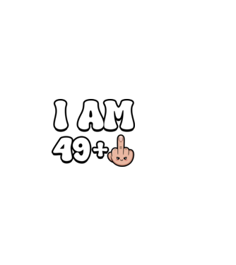 I am 49+1 minta világos rózsaszín pólón