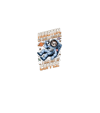 houston kávé problémánk van minta fekete pólón