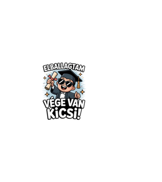 Elballagtam, vége van kicsi! minta világos rózsaszín pólón