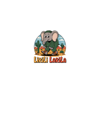 Lirili Larila minta fekete pólón
