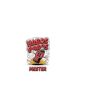 Habos Babos Mester minta világos rózsaszín pólón