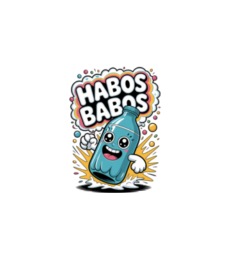Habos Babos minta fehér pólón