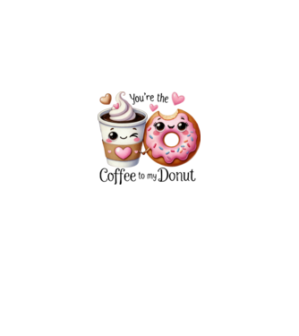 You are the coffee to my donut minta királykék pólón
