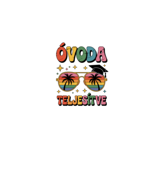 Óvoda teljesítve minta fehér pólón