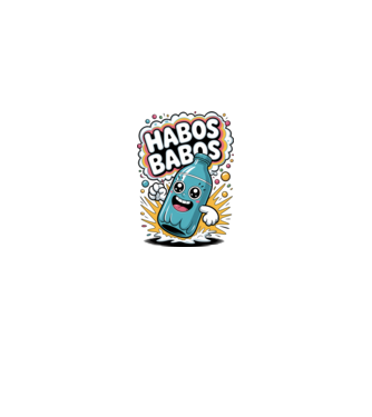 Habos Babos minta fekete pólón