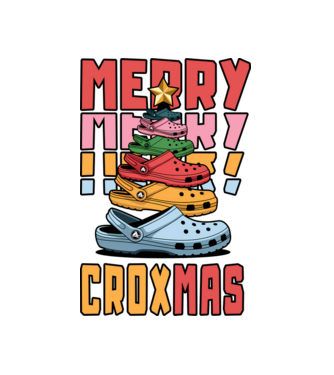 Merry Croxmas minta fehér pólón