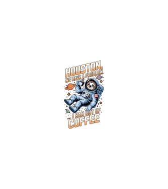 houston kávé problémánk van minta homokszín pólón