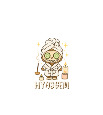 Nyasgem minta fekete pólón