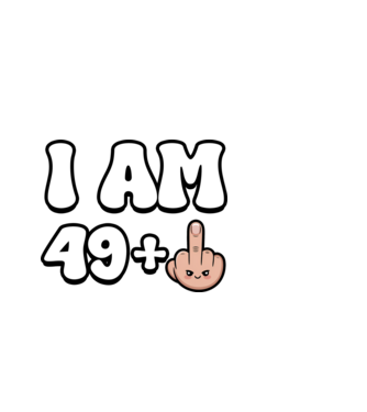 I am 49+1 minta világoskék pólón