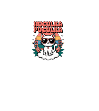 Huculka Puculka cica 1 minta dusty pink pólón
