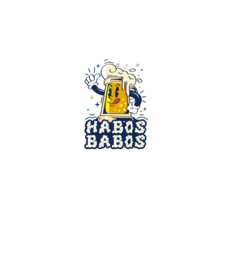 Habos Babos minta fehér pólón