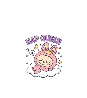 Nap Queen minta fehér pólón