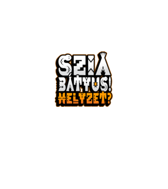 Szia bátyus helyzet törzsi minta királykék pólón