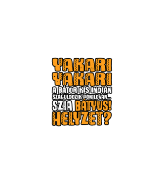 Yakari szia batyus helyzet minta fekete pólón