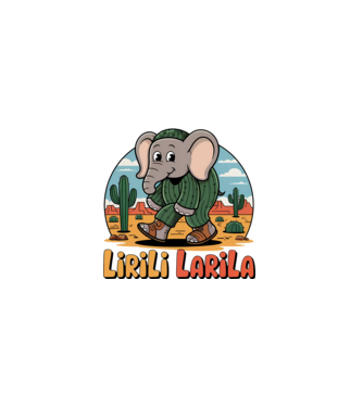 Lirili Larila minta fekete pólón
