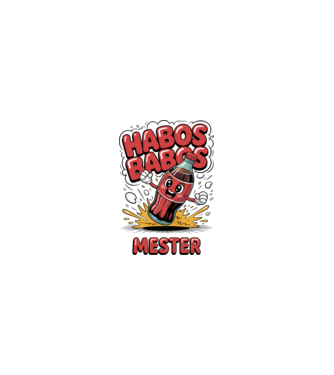 Habos Babos Mester minta homokszín pólón