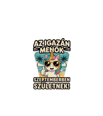 Az igazán menők szeptemberben születnek! minta fehér pólón