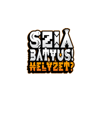 Szia bátyus helyzet törzsi minta fehér pólón