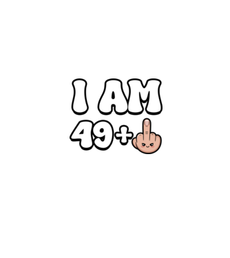I am 49+1 minta homokszín pólón