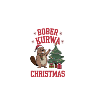 Bober Kurwa Christmas 3 minta fehér pólón