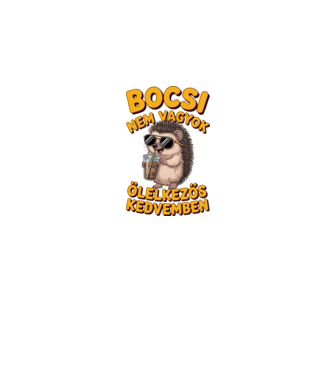 Bocsi nem vagyok ölelkezős kedvemben minta fehér pólón
