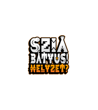 Szia bátyus helyzet törzsi minta fehér pólón