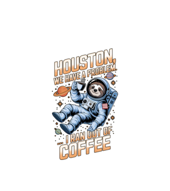 houston kávé problémánk van minta fehér pólón