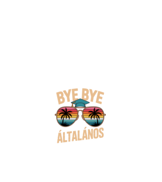 Bye bye általános minta fehér pólón