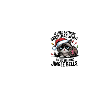 Christmas Spirit Grumpy Cat fehér alapra minta neonsárga pólón