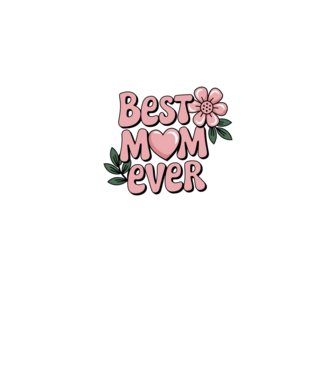 Best Mom Ever minta sötétkék pólón