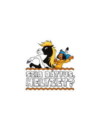 Szia bátyus yakari minta fekete pólón