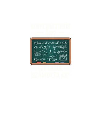 Matematikus Ön? minta türkiz pólón
