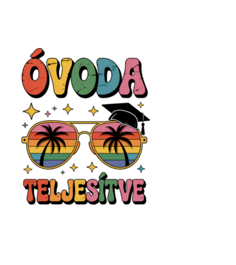 Óvoda teljesítve minta világoskék pólón