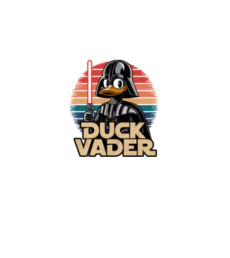 Duck Vader  minta fekete pólón