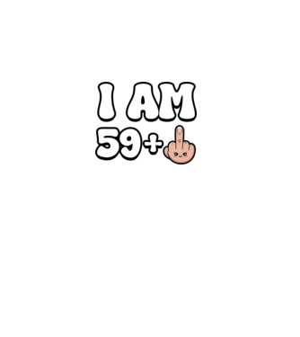 I am 59+1 minta fehér pólón
