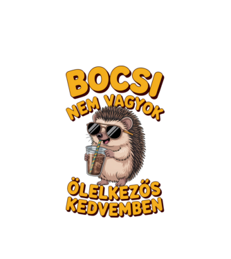 Bocsi nem vagyok ölelkezős kedvemben minta fehér pólón