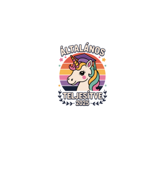 Általános teljesítve minta fehér pólón