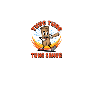 Tung Tung Tung Sahur Aranyos minta fekete pólón
