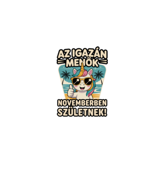 Az igazán menők novemberben születnek! minta világos rózsaszín pólón