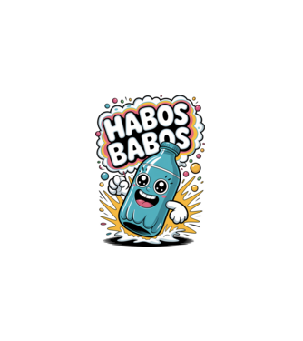 Habos Babos minta fekete pólón