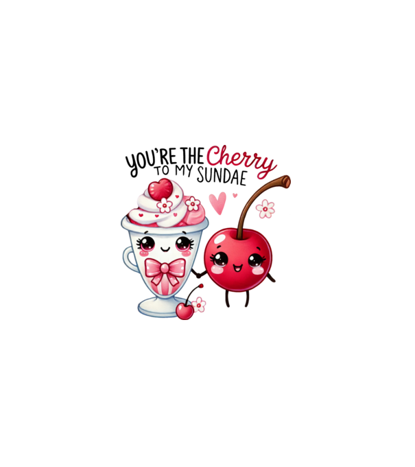 You are the cherry to my sundae minta fehér pólón