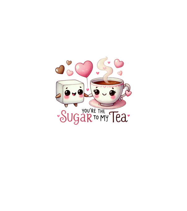 You are the sugar to my tea minta fehér/piros pólón
