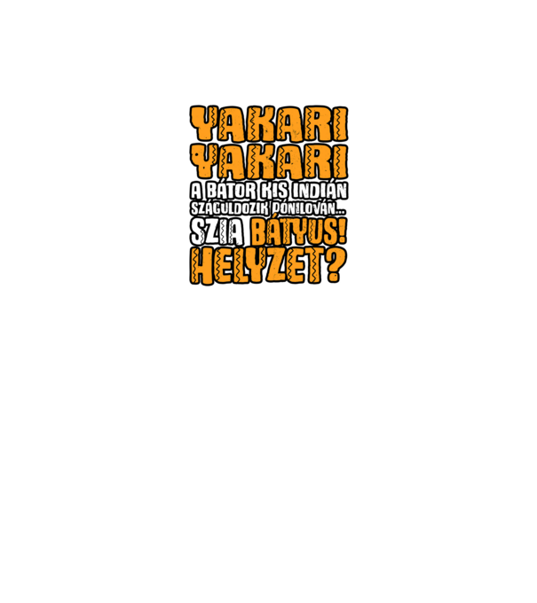 Yakari szia batyus helyzet minta fekete pólón